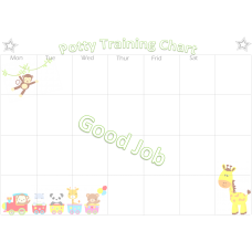 Childrens Potty Training Chart with Stickers & Cerificate 